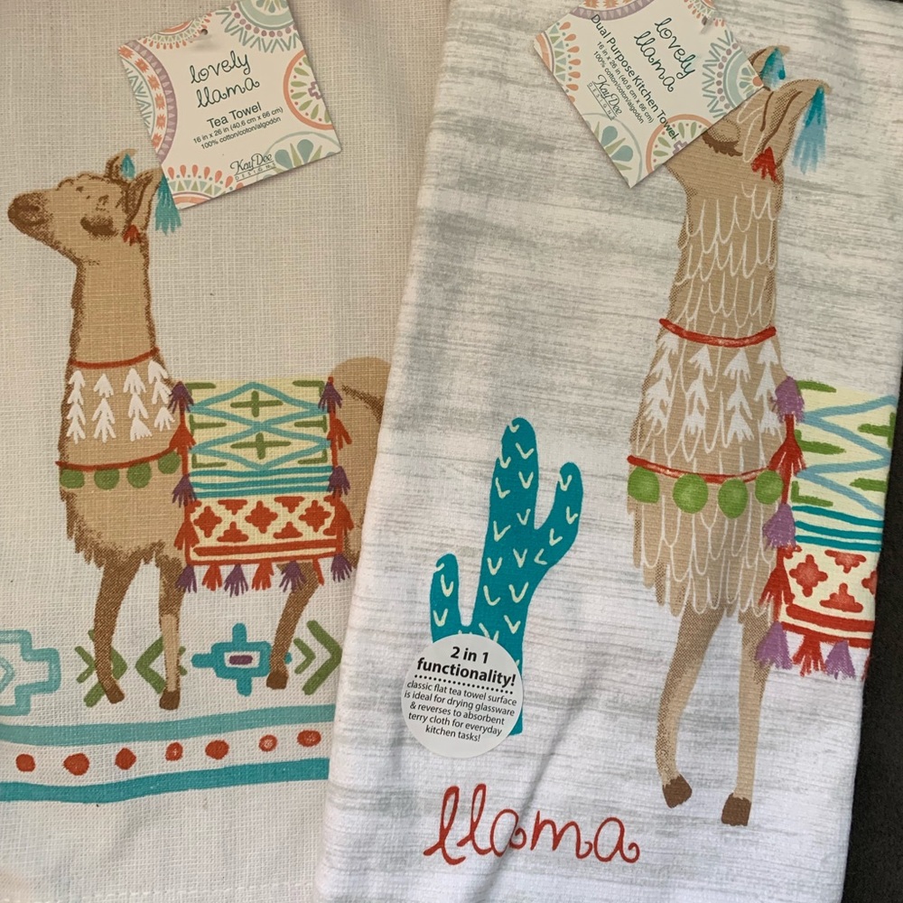 Lovely Llama Kitchen Candle Apron Gift Set